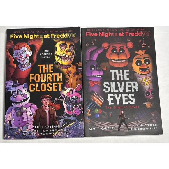 Five Nights at Freddy's Lot Of 2 Books The Fourth Closet And The Silver Eyes. - Picture 1 of 10